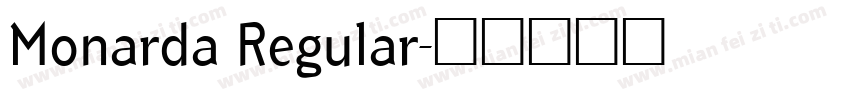 Monarda Regular字体转换